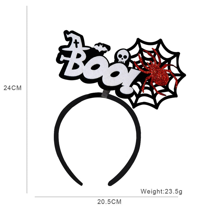 Wholesale Headband With  Bat And Pumpkin Decor Chic Party Prop Hair Accessory