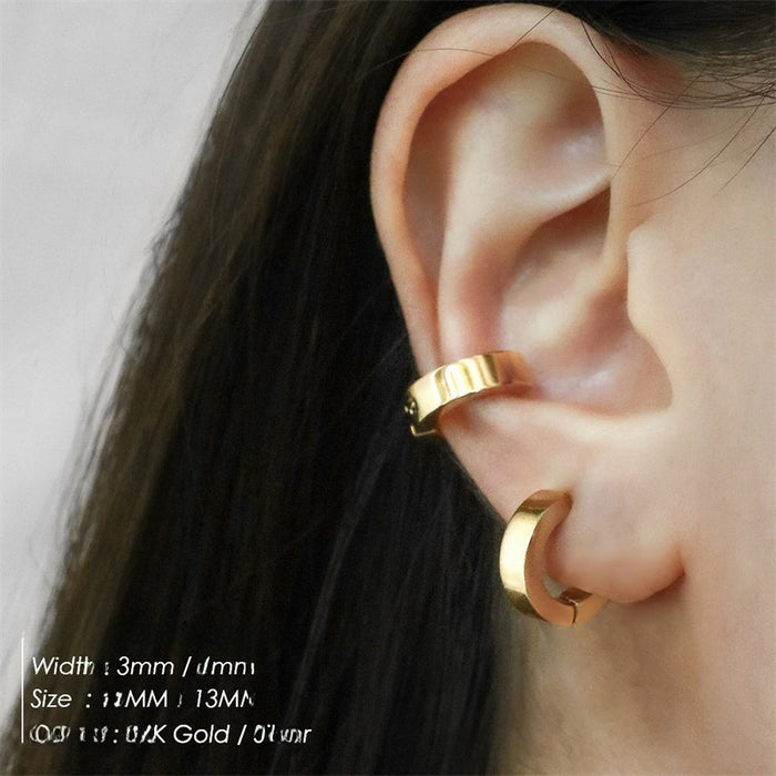 Wholesale  No-drill Stainless Steel Ear Clips Unisex Bone Clamp Earrings  Jewelry Accessories