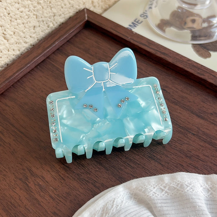 Wholesale French Style Butterfly Crystal Acetate Claw Hair Clip Medium Size for Women  Everyday Styling,  Boutique Resale Hair Accessory