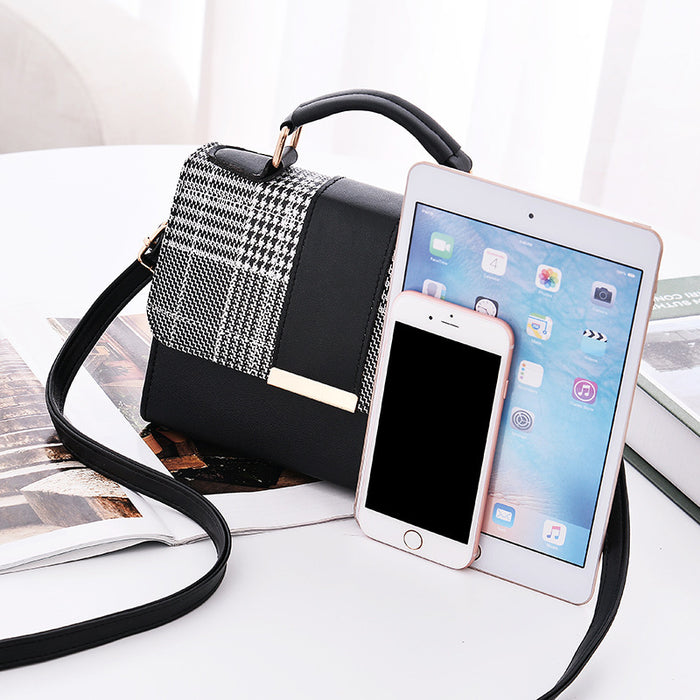 Wholesale PU Trendy Fashion Contrast Color Shoulder Bag JDC-SD-Longy001