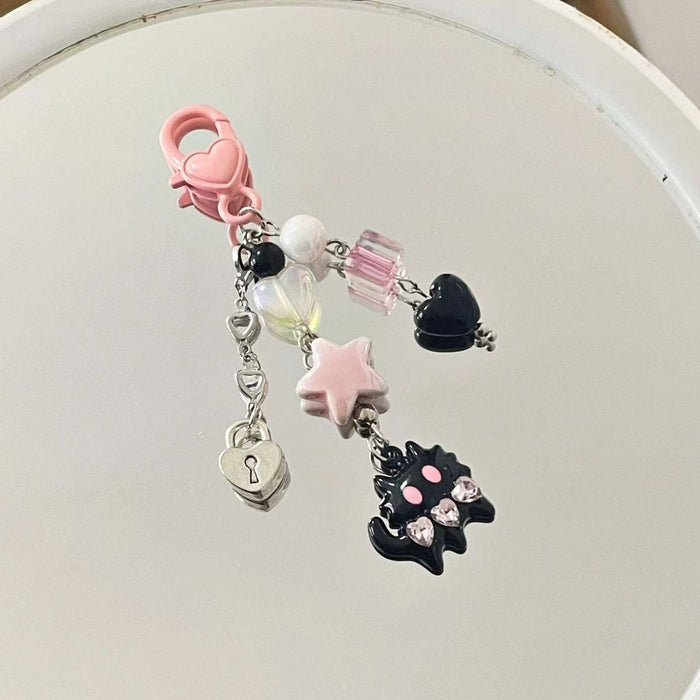 Wholesale Long live beaded chain jewelry keychain bag pendant cute