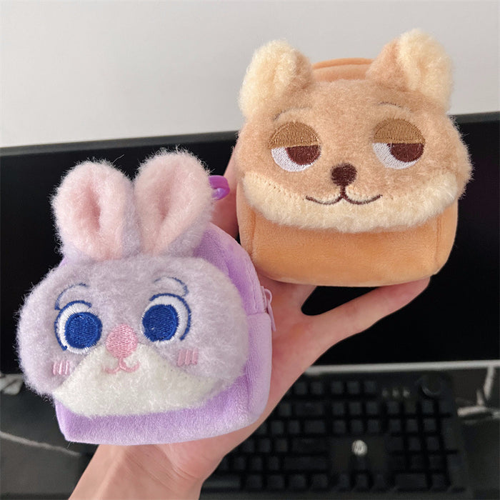 Wholesale Cute cartoon plush portable wallet