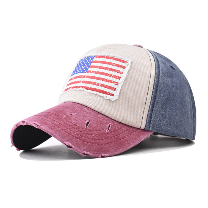 Wholesale Cotton American Flag Independence Day Baseball Cap JDC-FH-ErXu008