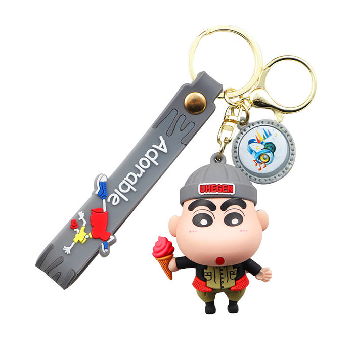 Wholesale Silicone Cartoon Doll Keychain JDC-KC-MingT223