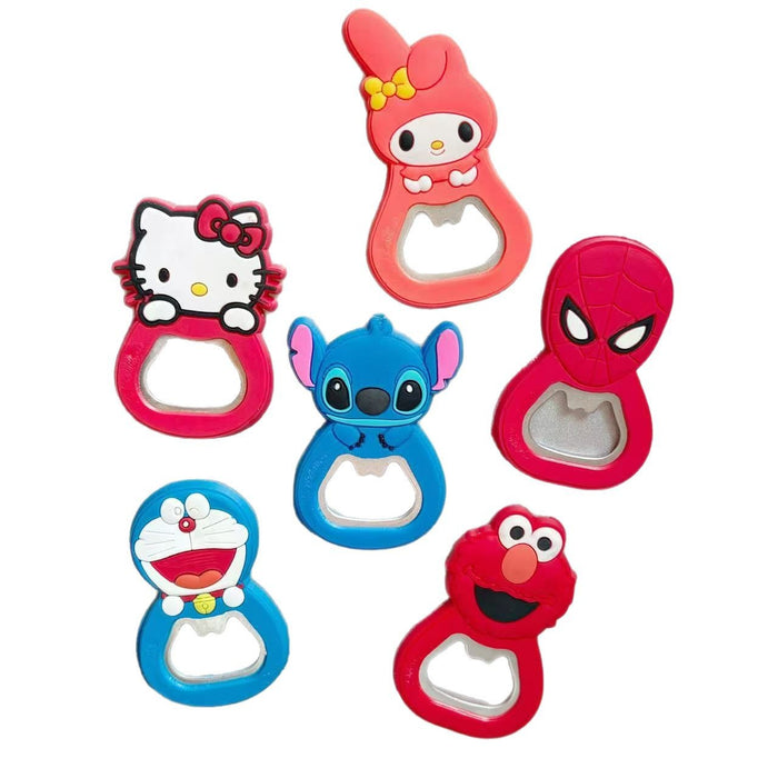 Wholesale Cartoon Cat Folding Bottle Opener Fridge Magnet Party Favor