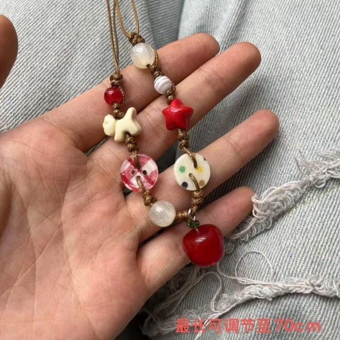 Wholesale Necklaces with niche designs, woven styles, cute and versatile, high-end collarbone accessories