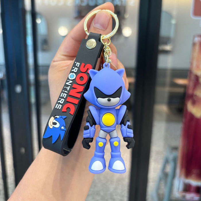 Wholesale Cartoon Drip Glue Fashion Car Keychain Couple Bag Pendant