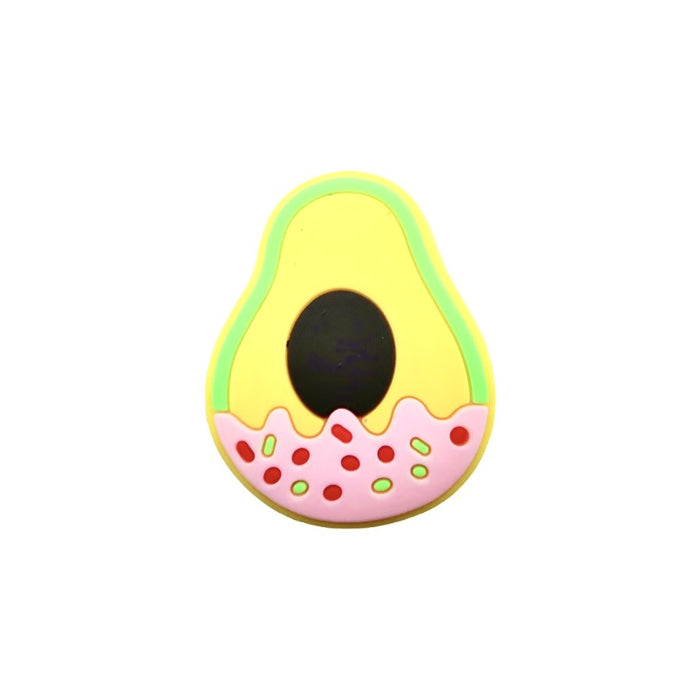 Wholesale Doughnut Hole Shoes Flower Shoe Buckle Decorative Buckle Cartoon PVC Soft Rubber DIY Accessories Shoe Flower Buckle Spot Wholesale