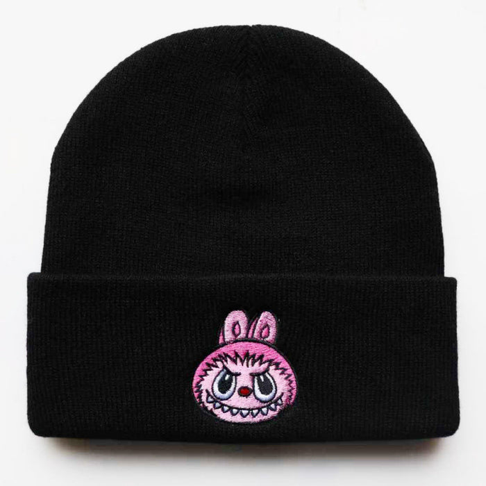 Wholesale Cartoon wool hat embroidered knit hat