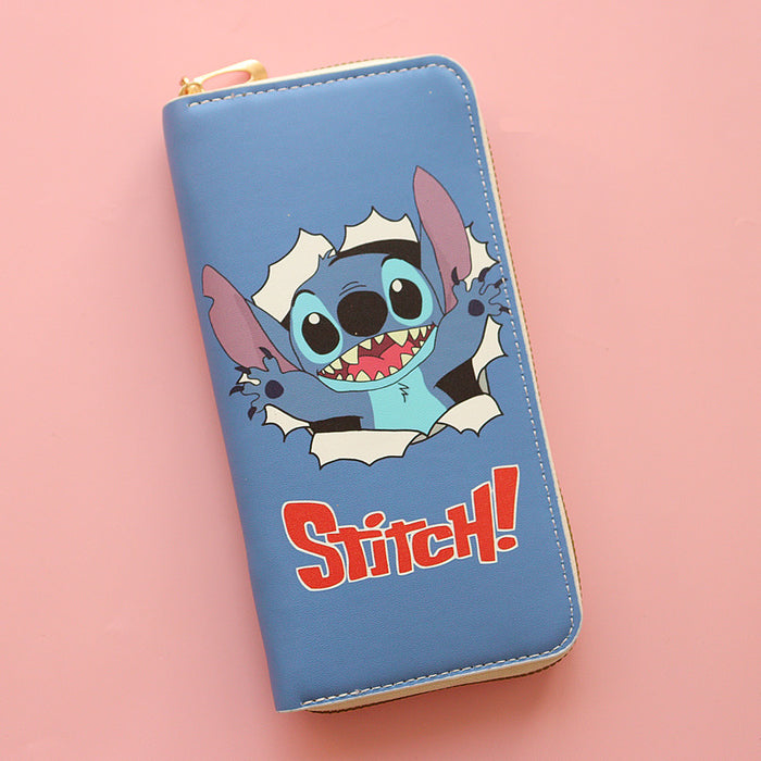 Wholesale PU Large Capacity Cartoon Cute Stitch Wallet JDC-WT- Jumei002