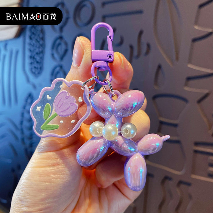 Wholesale Cartoon phone chain bead keychain phone case DIY jewelry hanging chain bag pendant