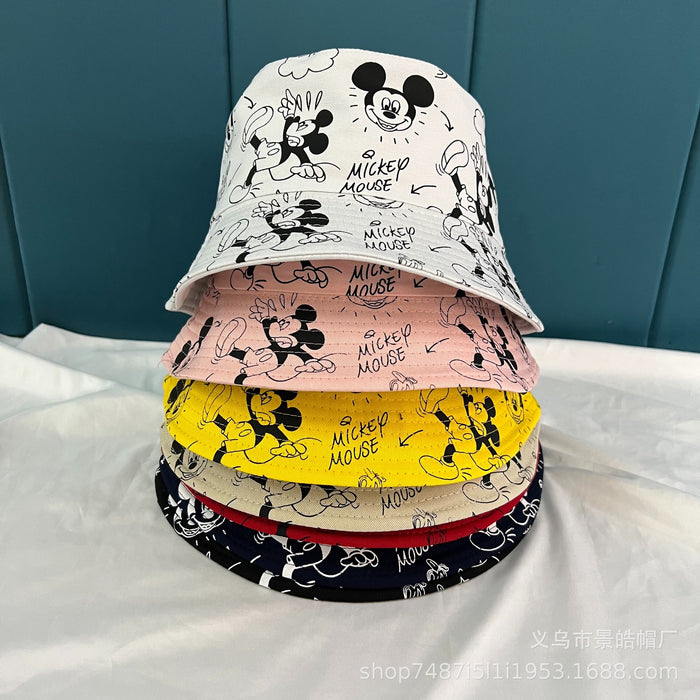 Wholesale New Cotton Fisherman's Hat Versatile Sunscreen Hat Cartoon Double sided Sunscreen Hat