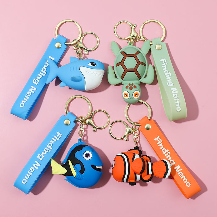 Wholesale Clown Fish Keychain Cartoon Creative Car Keychain Stall Doll