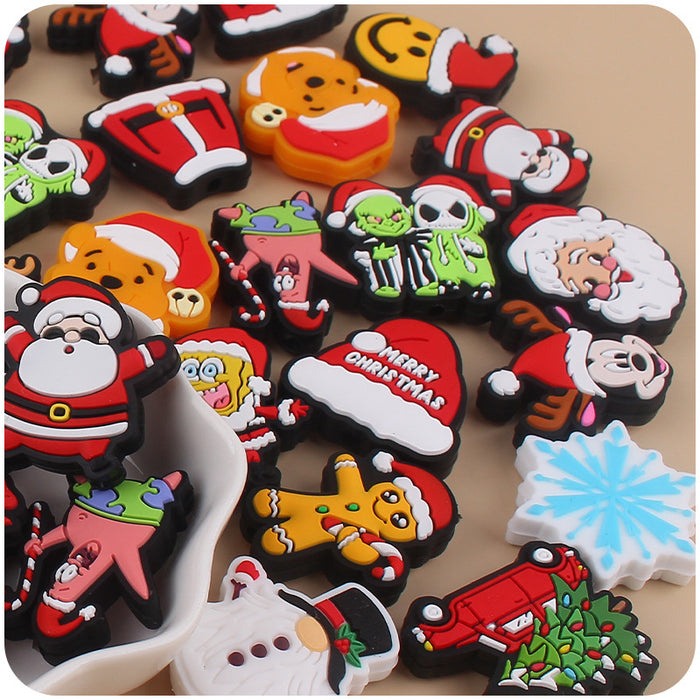 Wholesale Christmas Silicone Cartoon Focal Beads JDC-BDS-JZC011