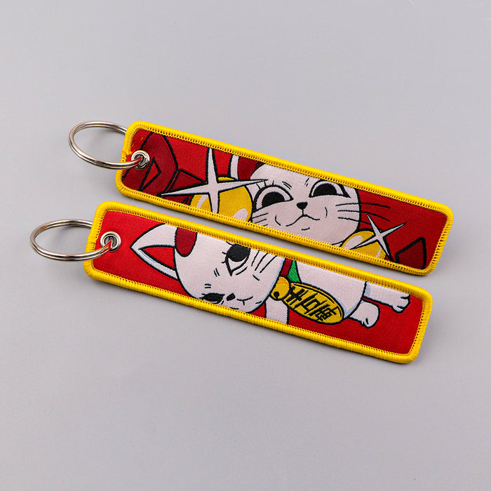 Wholesale Cloth Anime Dandadan Keychain Charms Trendy Gift Bag Charm Car Key Accessory Bulk Resale MOQ≥3