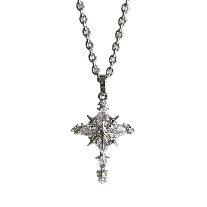 Wholesale Cross  Necklace Four Mans Star Necklace Chain