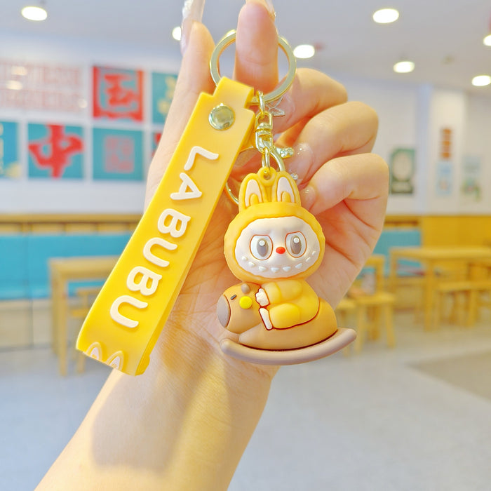 Wholesale New Moomara Bubu Cartoon Keychain Cute  School Bag Pendant Car Keychain Doll Machine Gift