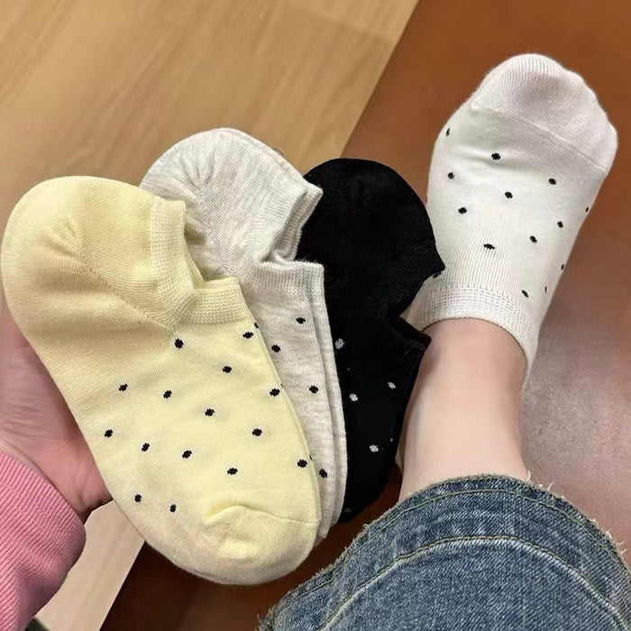 Wholesale Socks, short socks, shallow mouth pure cotton invisible socks, solid color, no shedding, versatile, breathable boat