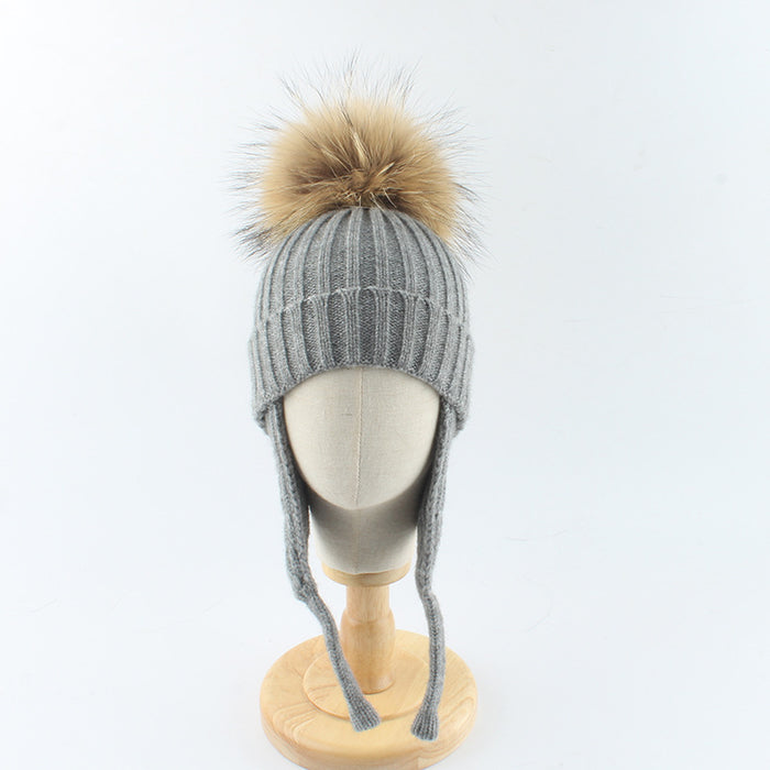 Wholesale High end ear protection hat for children, wrapped in a hat without eaves to keep warm