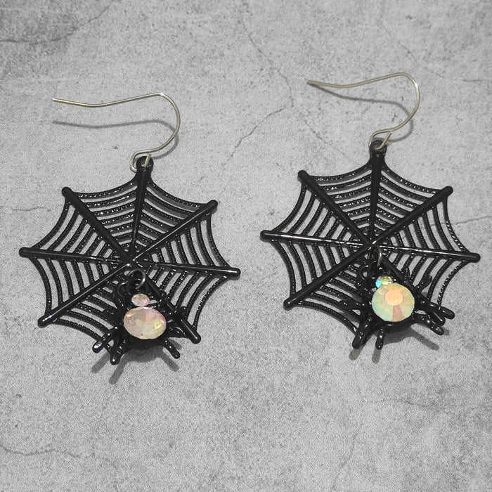 Pendientes acrílicos de Spider Series de Halloween al por mayor JDC-ES-Junjie007
