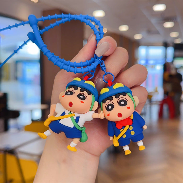 Wholesale PVC Cartoon Rotating Keychain Keyring Pendant Cute Decorative Gift MOQ≥2