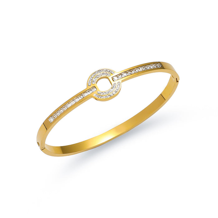 Wholesale Titanium steel bracelet, fashionable commuting stainless steel cross bracelet, spring jewelry