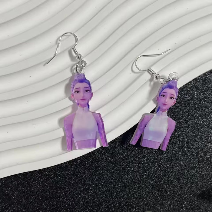 Wholesale Kpop Tiger Acrylic Pendant  Earring