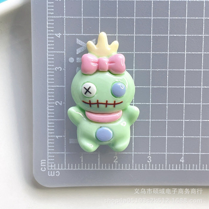 Wholesale Cartoon pink resin accessories cream glue handmade hair accessories mobile phone shell pendant material