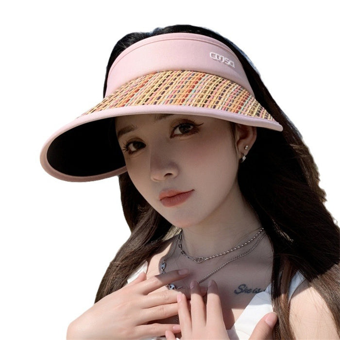 Wholesale Empty top hat, fashionable and versatile, outdoor UV resistant sun hat, sunshade and sun protection hat