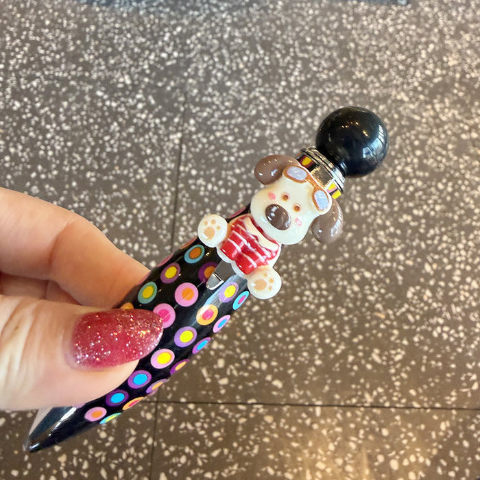Wholesale Cartoon Dog Spinning Pen Cute Rotating Ballpoint for Office Desk Decor