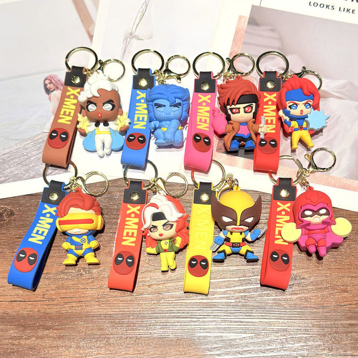 Wholesale Cartoon Wolverine Bag Pendant Car Key Chain