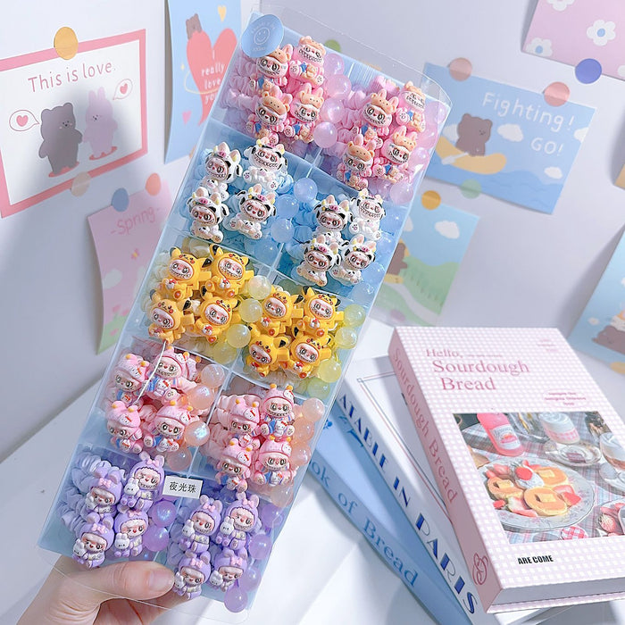 Wholesale Heart Rubber Band Cartoon Headwear Ponytail Hair Tie Hair Rope