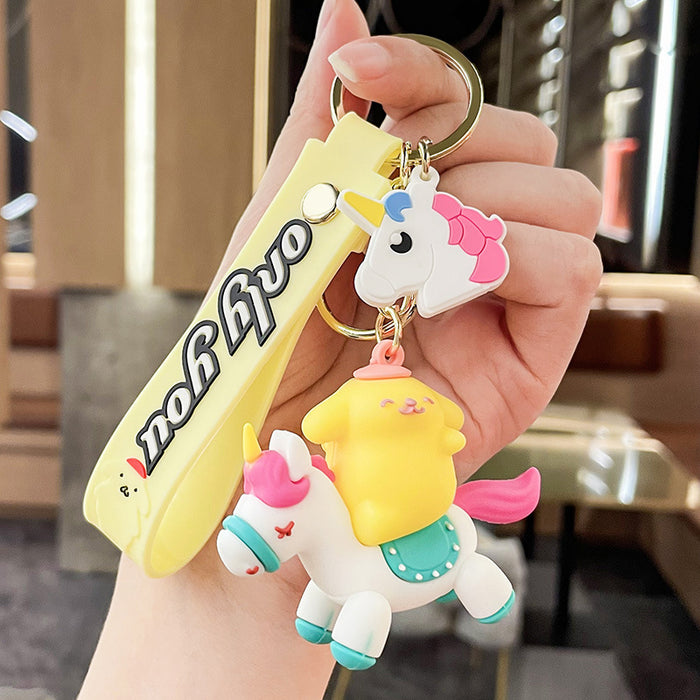 Wholesale Silicone Cartoon Doll Keychain JDC-KC-MingT156