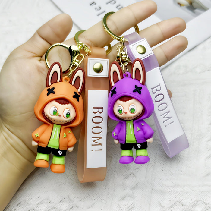 Wholesale Keychain Cartoon Pendant Cute Doll Soft Rubber Backpack Pendant
