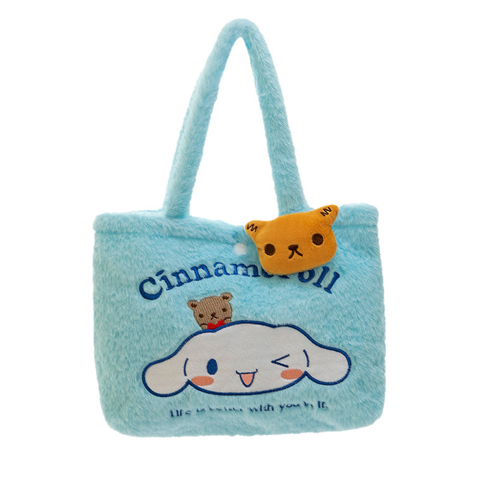 Wholesale Cute Cartoon Plush Cat Handbag Kids Coin Purse Gift Bag
