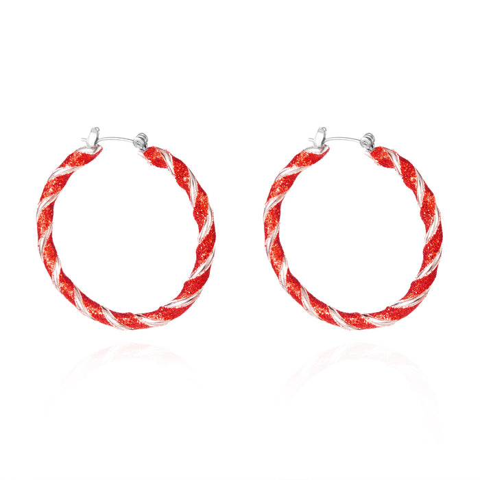 Wholesale Christmas earrings twisted earrings festive atmosphere earrings