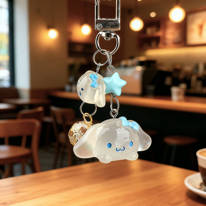 Wholesale Luminous keychain bell pendant bag charm