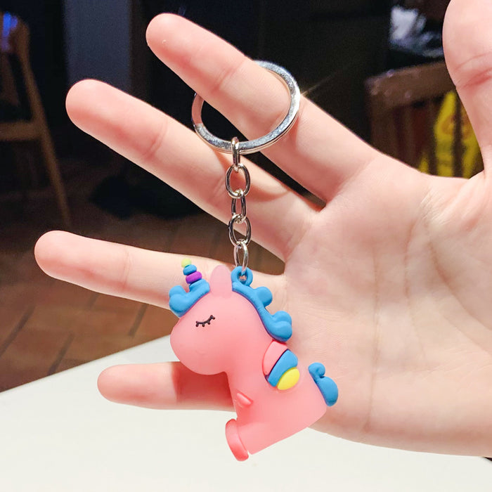 Wholesale Creative Cute Cartoon Keychain Small Pendant Bag Pendant Couple Car Accessories Backpack Pendant