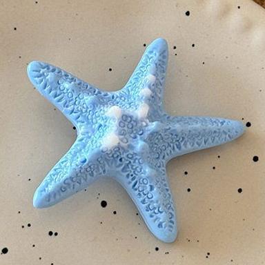 Wholesale Island Vacation ~ Blue Stereo Starfish Hairpin Female Sweet Cool Seaside Vacation Duckbill Clip Side Bangs Hair Accessories