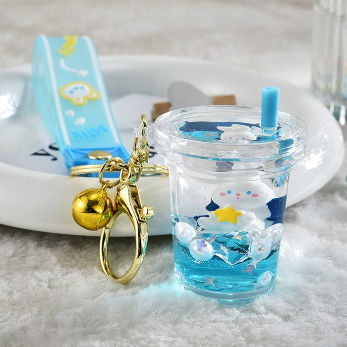 Wholesale Cloud and Sand Pendant Moon Rabbit Keychain
