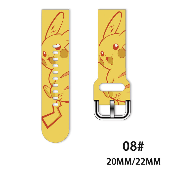 Wholesale Printed Silicone Watch Strap JDC-WD-NuoQi027