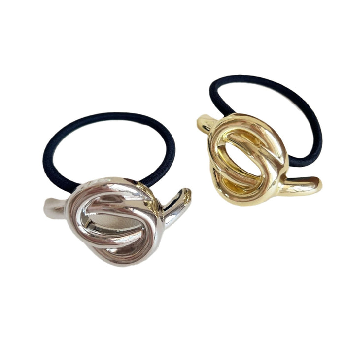 Wholesale Metal Cross Golden Head Rope Ball Head Rubber Hair Ring Hair Rope
