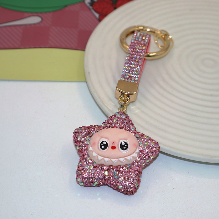 Wholesale Soft Clay Keychain with Diamonds,  Cute Personalized Bag Pendant,  Car Keychain,  Colorful Accessories