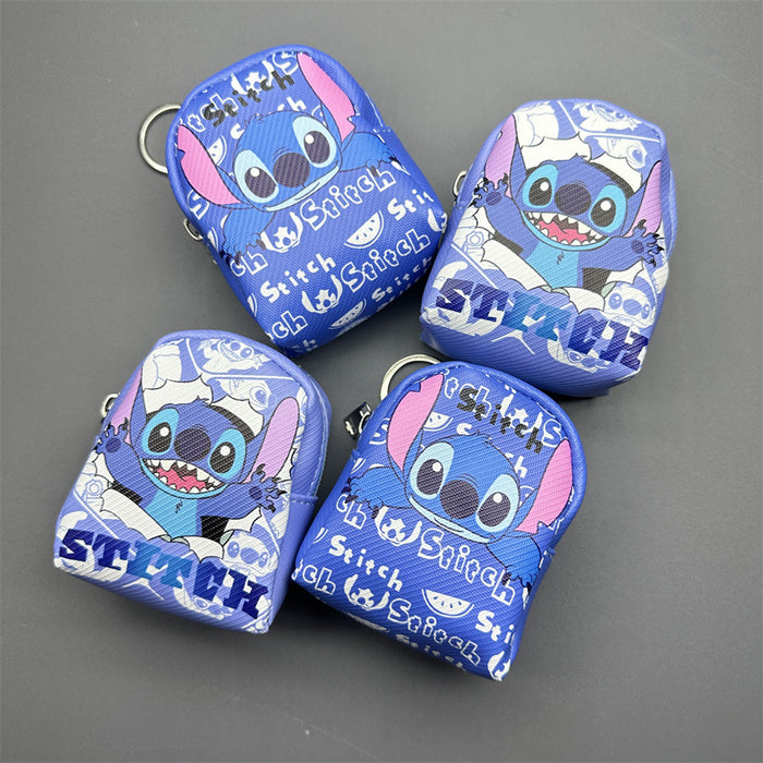 Wholesale Mini backpack, coin purse, blue long ear headphones, keychain
