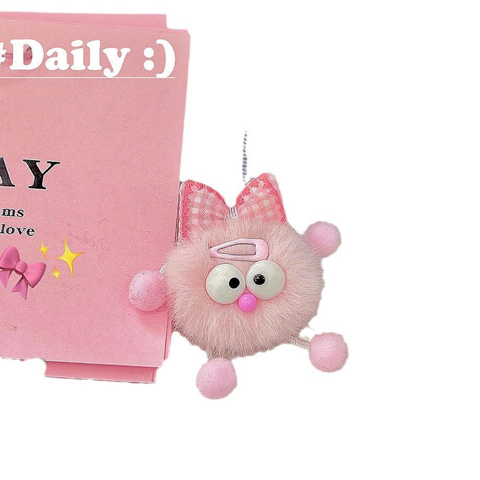 Wholesale New Butterfly Knot Keychain Pendant Plush Doll Bag Pendant