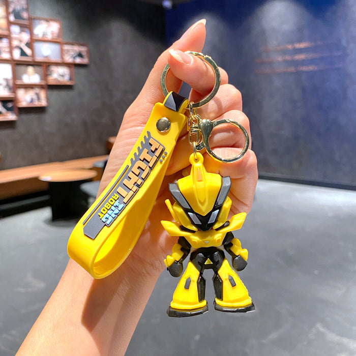 Wholesale Cartoon Robot Keychain Trendy Car Key Accessory Bag Charm MOQ≥2