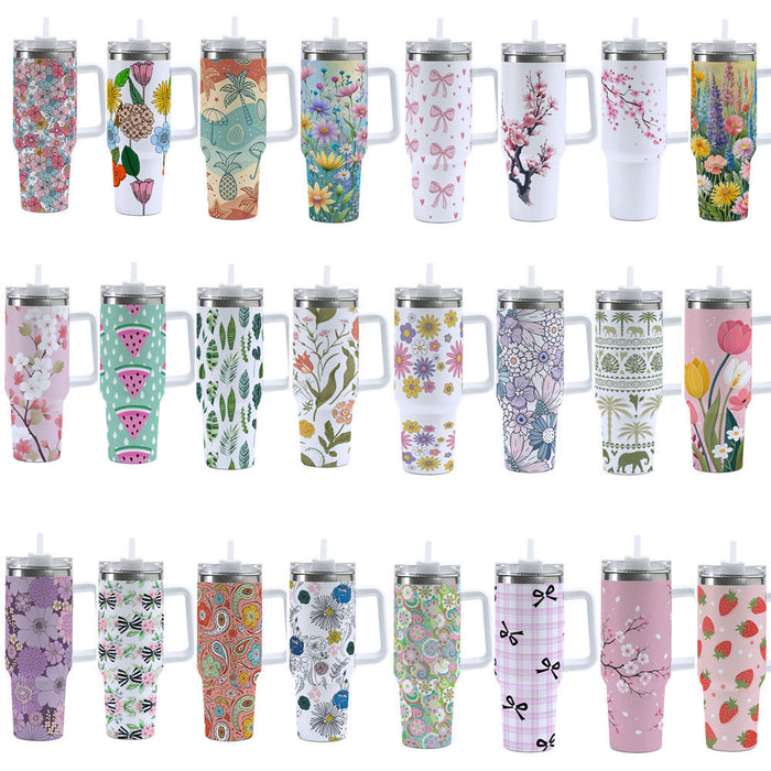 Wholesale  Cartoon Pattern 40oz Stainless Steel  Thermos ice bullies cup