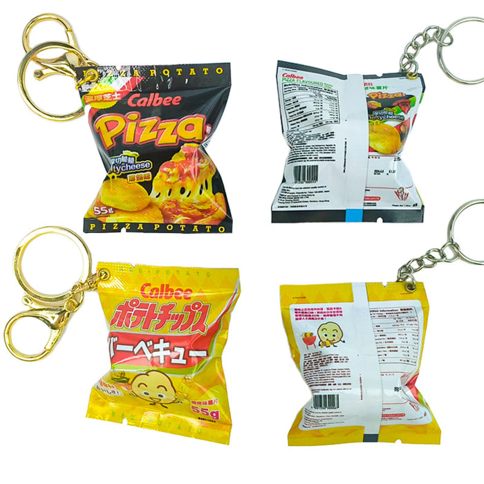 Wholesale Simulated Snack Bag Keychain Mini Snack Bag Car Keychain Pendant Bag Pendant