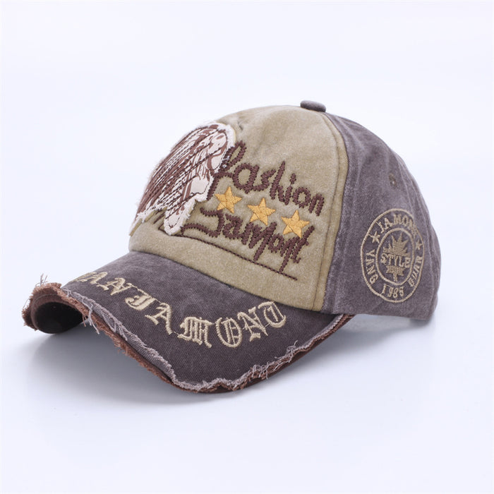 Wholesale Sunshade hat, casual letter baseball cap, used outdoor duckbill cap, spring and autumn