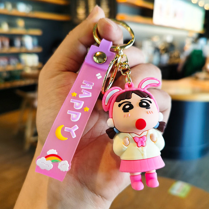 Wholesale Silicone Cartoon Doll Keychain JDC-KC-Tingm143